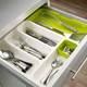 Joseph Joseph Drawer Storage for Cutlery & Kitchen Utensils White/Green