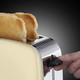 Russell Hobbs RU-23334 Stainless Steel 2 Slice Toaster, Cream,Cream