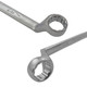 Hilka 16700802 Metric Ring Spanner Set, 8 pce, Set of 8 Pieces, Silver