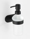 Wenko Turbo-Loc Stainless Steel Soap Dispenser Orea Black Matt Fix without Drill