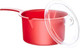 Easycook Microwave Saucepan with Lid & Handle Non Staining, 0.9lt Red