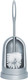 Wenko Toilet Brush Set Standard with Rim Cleaner in Grey, 13 x 13 x 42 cm