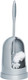 Wenko Toilet Brush Set Standard with Rim Cleaner in Grey, 13 x 13 x 42 cm