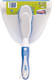 Spontex Dustpan & Brush Set Large Capacity Pan Easy-Sweep Rubber Blade
