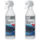 2x HG Streak Free Car Windscreen Cleaner Removes Dirt/Stains Inside & Outside