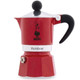 Bialetti Rainbow Espresso Coffee Maker, Kitchen Moka Pot, Stovetop - Red - 1 Cup