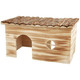 Trixie Grete Natural Living Flamed Wood House, 45 x 24 x 28 cm