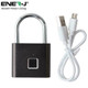 Ener-J Smart Fingerprint Padlock, Smart & Safe, No Keys Needed, Up To 10 Prints