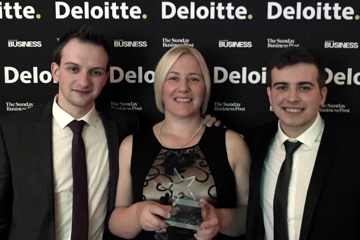 Chris Martin Brenda Conor Martin Ozaroo Winning Deloitte Rising Star Award