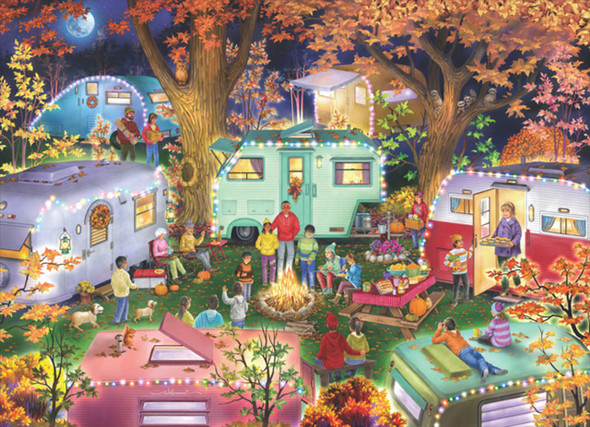 Camping in the Fall 1000 piece puzzle