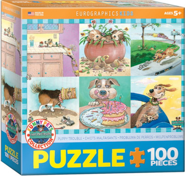 Puppy Trouble 100 piece puzzle