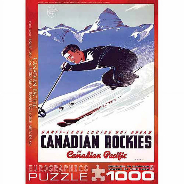 Banff Lake Louise Ski Areas by Peter Ewart 1000-Piece Puzzle