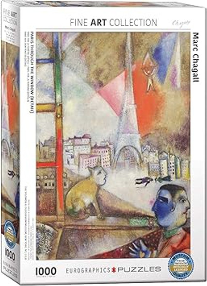 Paris through the Window (Detail) by Marc Chagall 1000-Piece Puzzle