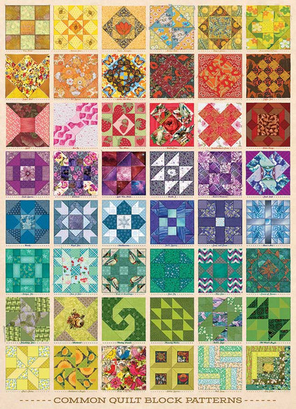 Common Quilt Block 1000 piece puzzle