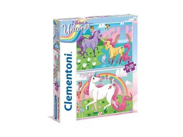 Unicorns 2x20 piece puzzles
