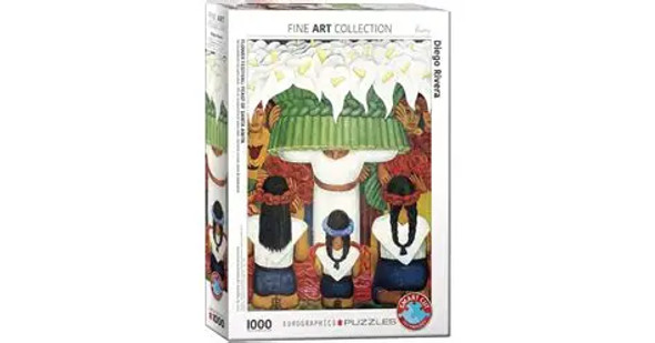 Flower Festival Feast of Saint Anita by Diego Rivera 1000-Piece Puzzle