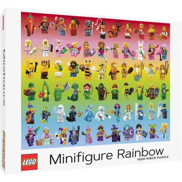 Lego Minifigure Rainbow 1000-Piece Puzzle