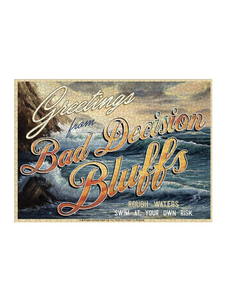 Welcome to Bad Decision Bluff 1026 piece puzzle