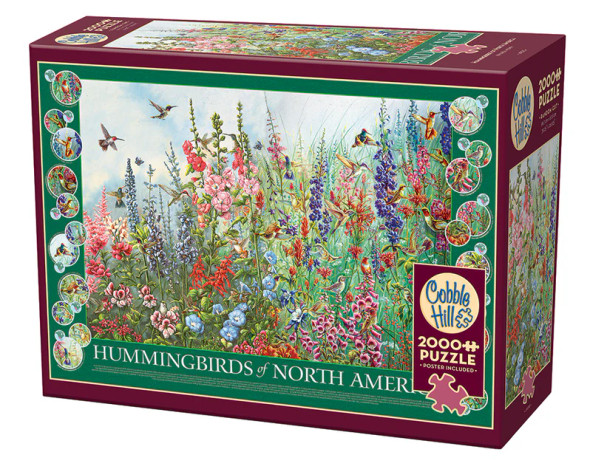 Hummingbirds of North America 2000 piece puzzle