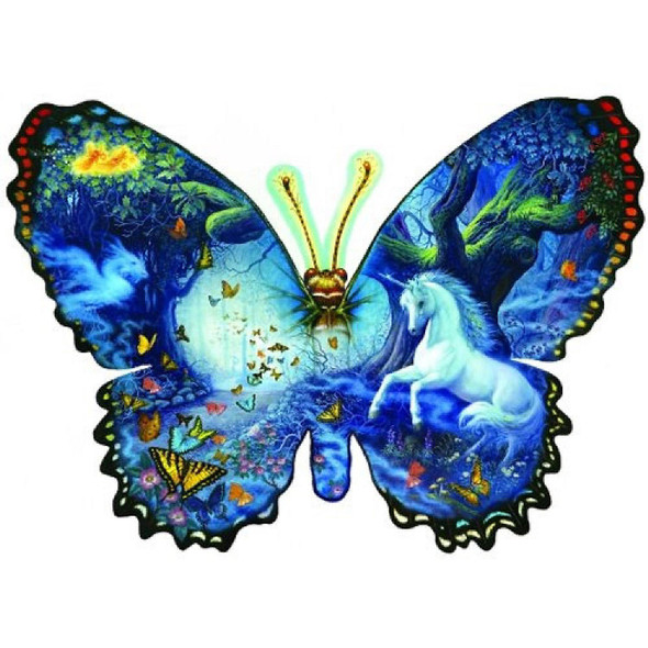 Fantasy Butterfly 1000 piece shaped puzzle