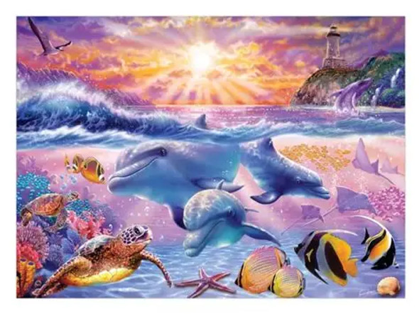 Tropical Sunrise - 500 Pc Jigsaw Puzzle
