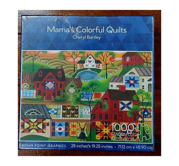 Mama's Colorful Quilts - 1000 Piece Jigsaw Puzzle