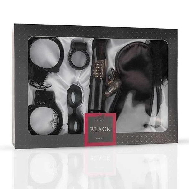 Loveboxxx I Love Black Couples Bondage Sex Toy Gift Set