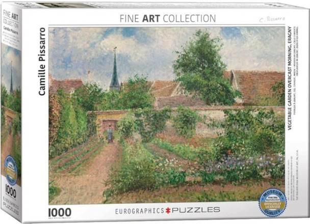 Vegetable Garden Overcast Morning Eragny by Camille Pissarro 1000-Piece Puzzle