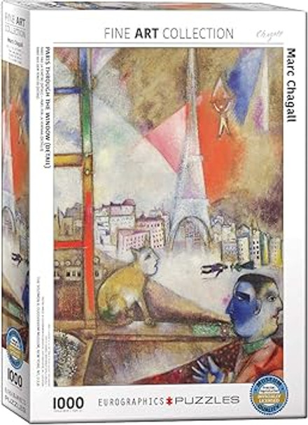 Paris through the Window (Detail) by Marc Chagall 1000-Piece Puzzle