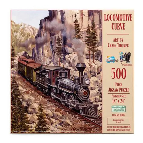 Locomotive Curve 500 piece puzzle