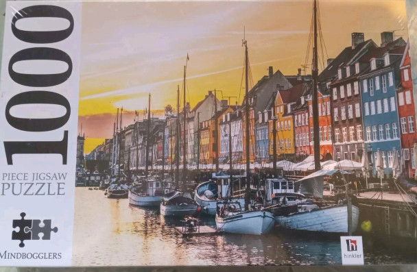 Nyhavn, Copenhagen, Denmark 1000 Piece Jigsaw Puzzle