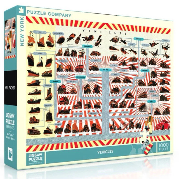 Vehicles 1000 piece jigsaw puzzle