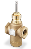Siemens 599-03201 3-Way 1/2" Flowrite Valve, Cv 4.0, Bronze Trim, F x F Connect