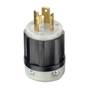 Leviton 2611 Industrial Grounding Locking Power Plug, NEMA L5-30P, 30 Amp, 125V