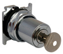 Eaton 10250T15111-1 Keyed Selector Switch, 10250T Series, 30.5 mm, 1NO 1NC