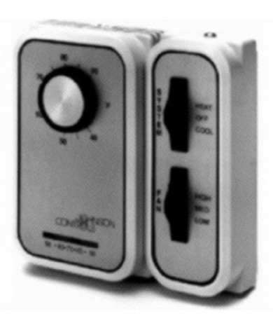 Johnson Controls T46SDA-1C T46 Series Fan Coil Thermostat, Heating and Cooling