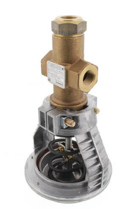 Siemens 268-03200 1/2" 3-Way Brass Mixing Valve Actuator, Female x Female, 4" Siemens 268-03200 1/2" 3-Way Brass Mixing Valve Actuator, Female x Female, 4"