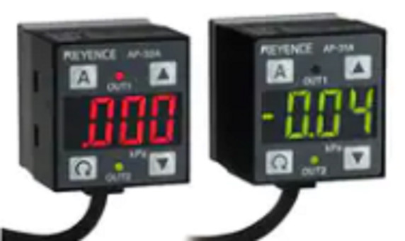 Keyence AP-33KP Two-Color Digital Display Pressure Process Sensor, Main Unt, PNP