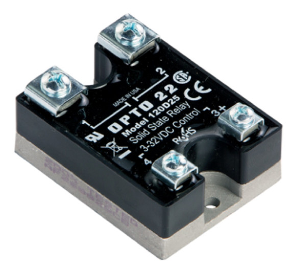 Opto 22 120D25 120 VAC, 25 Amp, DC Control Solid State Relay SSR