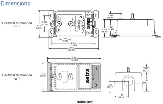 Setra 2641010WD11A1C 264 Series Differential Pressure Transmitter Setra 2641010WD11A1C 264 Series Differential Pressure Transmitter