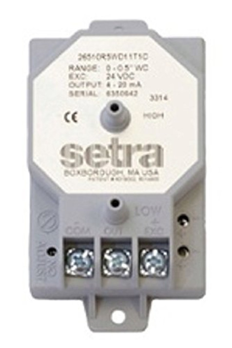 Setra 2651005WD11T1C 265 Very Low Differential Pressure Transducer, 0-5.0" WC