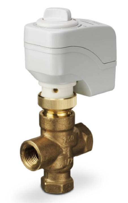 Siemens 254-01138 3-Way 3/4" Zone Control Valve, Cv 6.3, Water Mix, F x F, 24VAC Siemens 254-01138 3-Way 3/4" Zone Control Valve, Cv 6.3, Water Mix, F x F, 24VAC