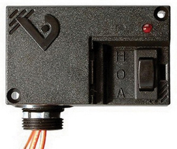 Veris V101 Victory 101 10 to 30 VAC/VDC, 120 VAC Enclosed Relay with HOA Switch
