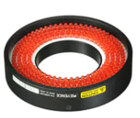 Keyence CA-DRR10F Vision System LED Light, Red Ring Light (Direct, Flat) 100-50