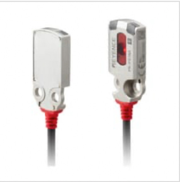 Keyence PR-F51C3PD Miniature Photoelectric Sensor, Flat Transmissive, M8, 0.6m