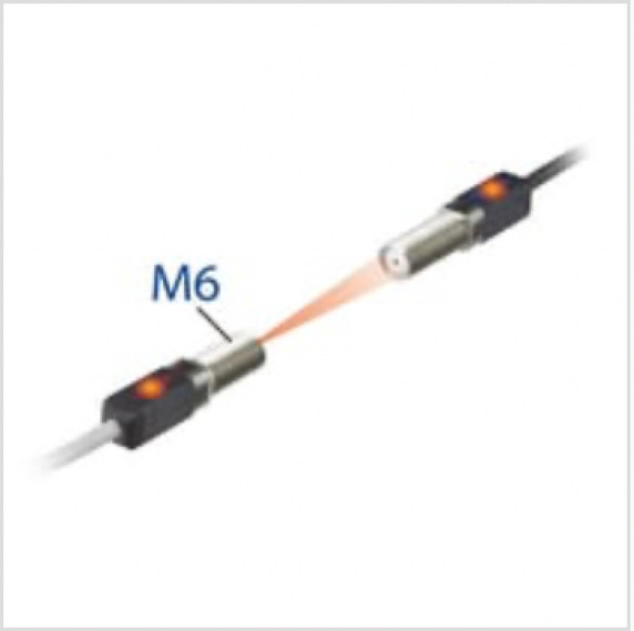 Keyence LV-S72 Multi-Purpose Digital Laser Sensor Head, Spot Thrubeam, Small