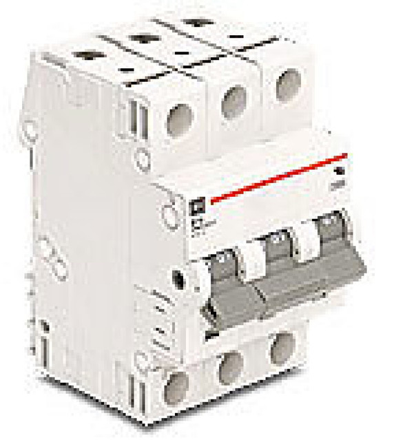 Cutler-Hammer WMS3D03 WMS Molded Circuit Breaker, 3A, 3 Pole, 3PH, 240/480VAC