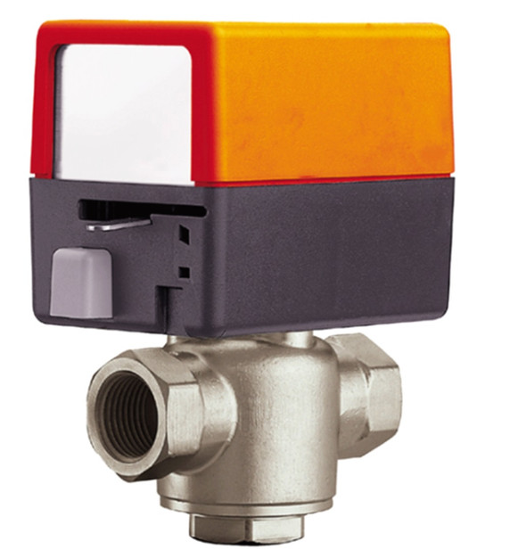 Belimo ZONE320S-50+ZONE24NC 3-Way Zone Valve, 3/4" Valve Size, Cv 5, Sweat