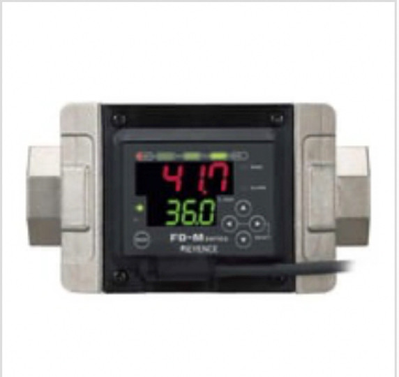 Keyence FD-MZ50AYKP Electromagnetic Flow Sensor, Main, Landscape, 50 L/min, PNP