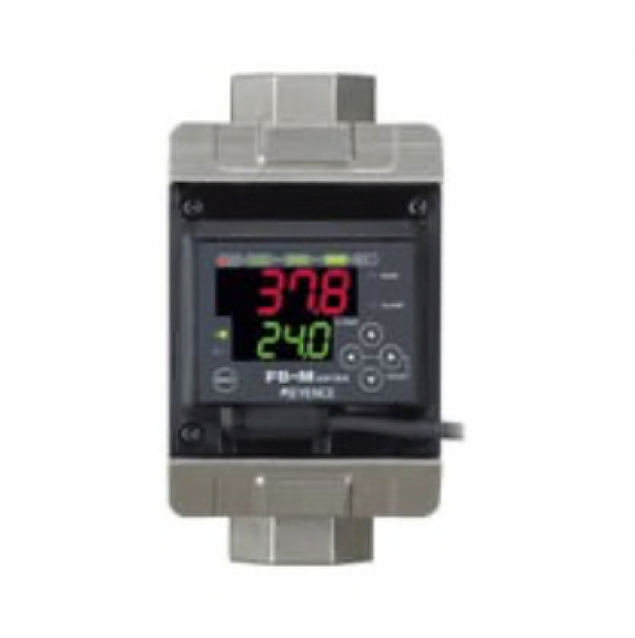 Keyence FD-MZ100ATK Flow Sensors / Meters, Main Unit, Portrait, 100 L/min, NPN